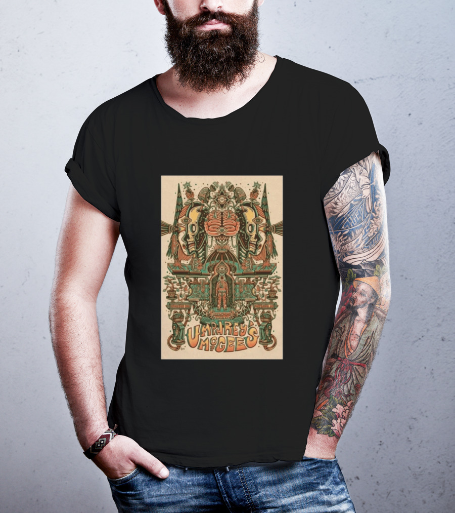 Umphrey's McGee Portland March 17 19 2026 Psychedelic Symmetrical Skulls T-Shirt