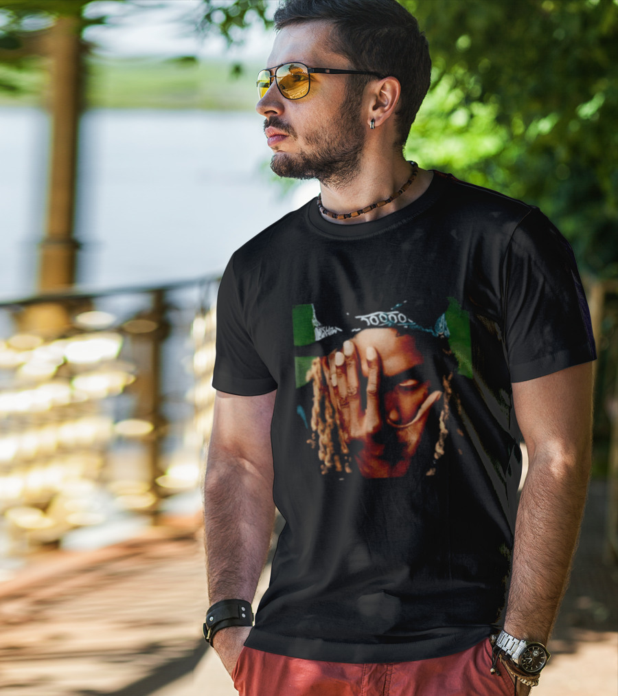 Fetty Wap Hand Over Face Dreadlocks T-Shirt