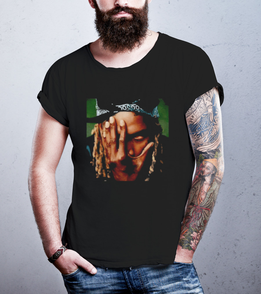 Fetty Wap Hand Over Face Dreadlocks T-Shirt