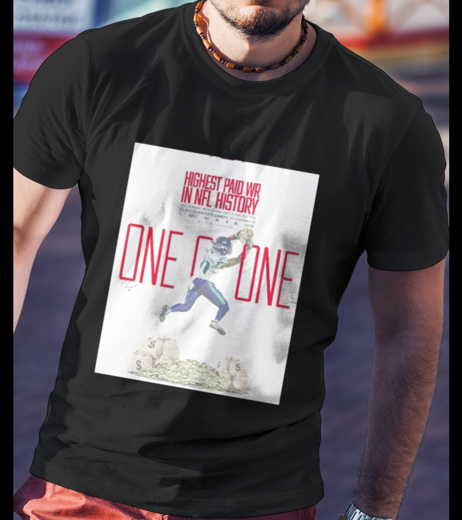 Jaxon Smith Njigba Seattle Seahawks One Of One Highest Paid WR In NFL History T-Shirt