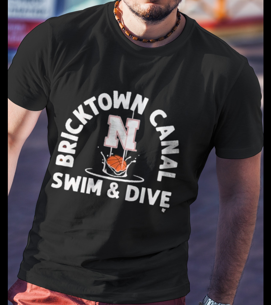 Bricktown Canal Swim & Dive Nebraska Splashing Ball T-Shirt