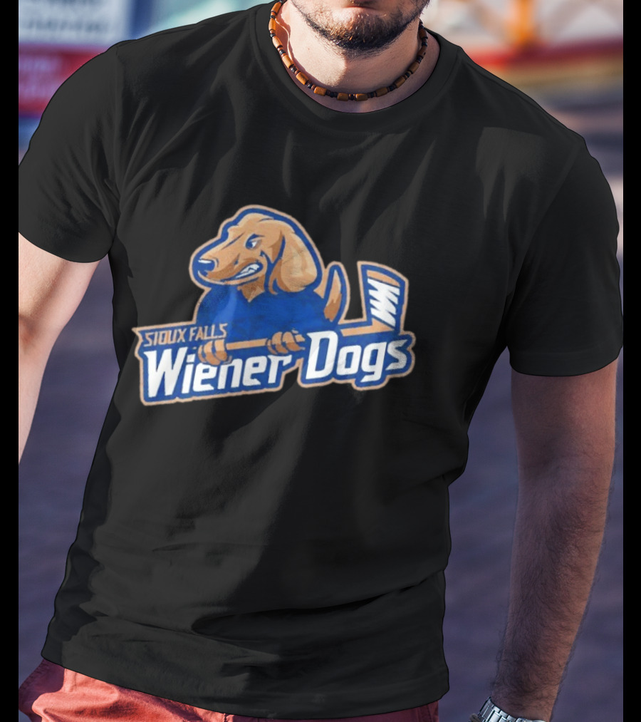 Sioux Falls Wiener Dogs Hockey Team Fighting Dog T-Shirt