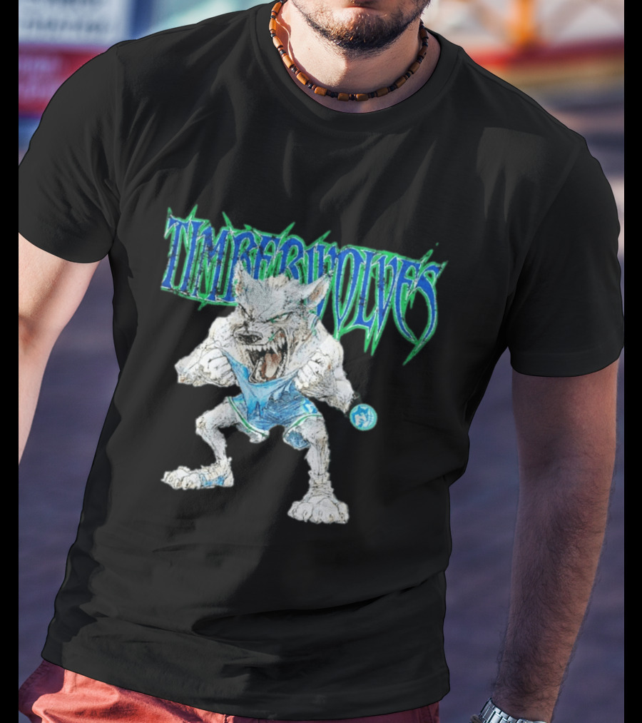 Timberwolves Mascot Crunch The Wolf Fierce T-Shirt