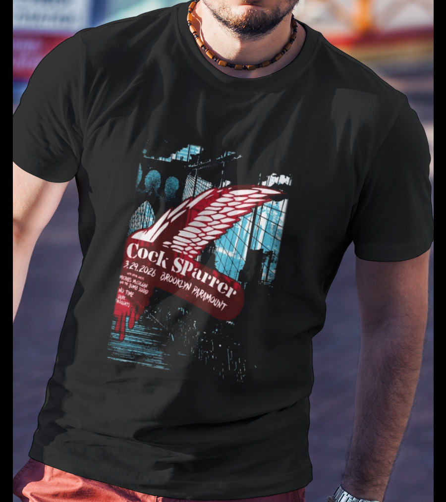 Cock Sparrer Brooklyn Paramount 03.29.2026 Winged Logo Bridge T-Shirt