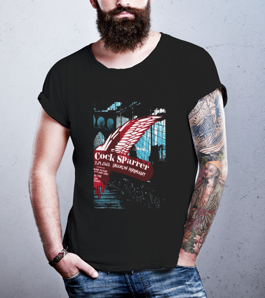 Cock Sparrer Brooklyn Paramount 03.29.2026 Winged Logo Bridge T-Shirt