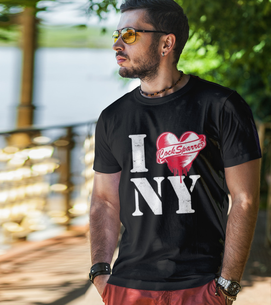 I Love NY Cock Sparrer Heart Design 2026 Concert Tour New York T-Shirt