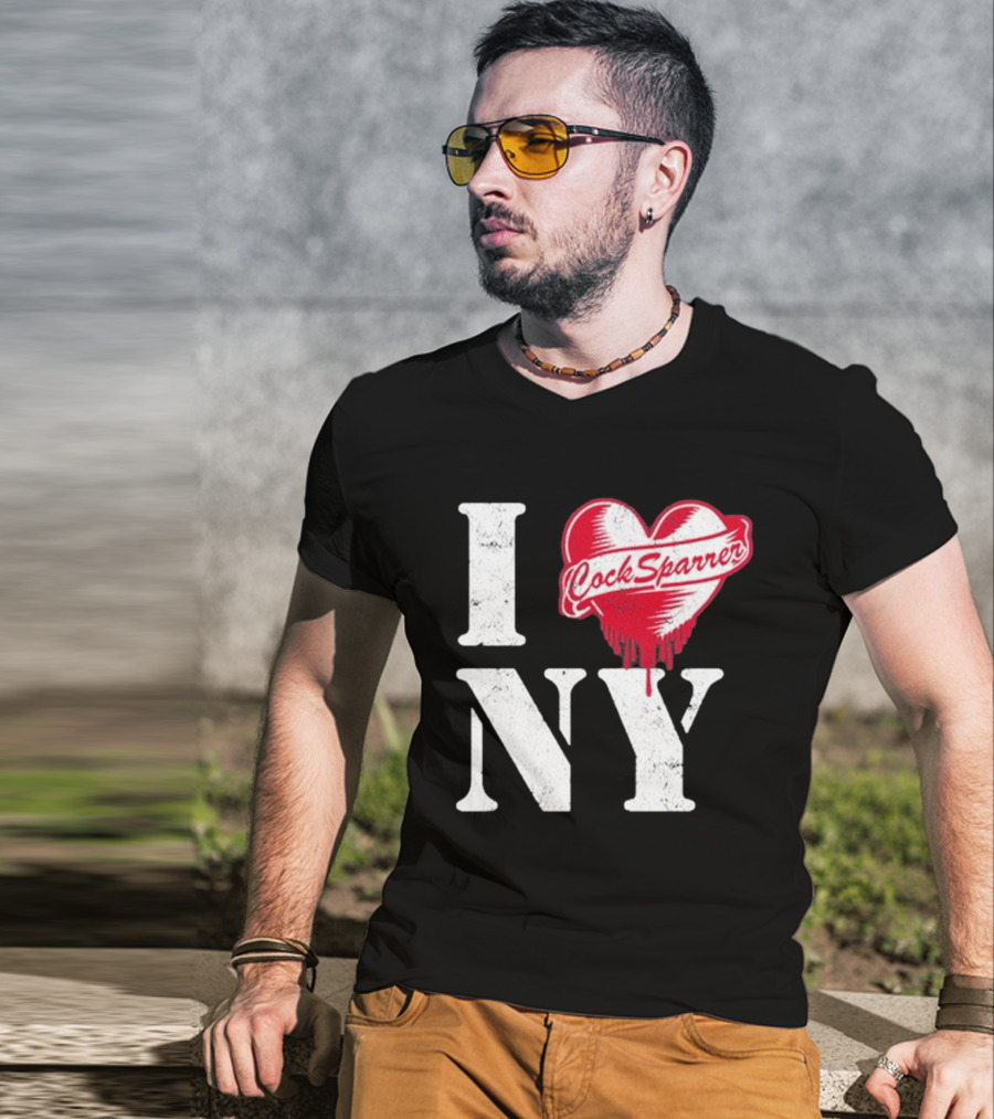 I Love NY Cock Sparrer Heart Design 2026 Concert Tour New York T-Shirt