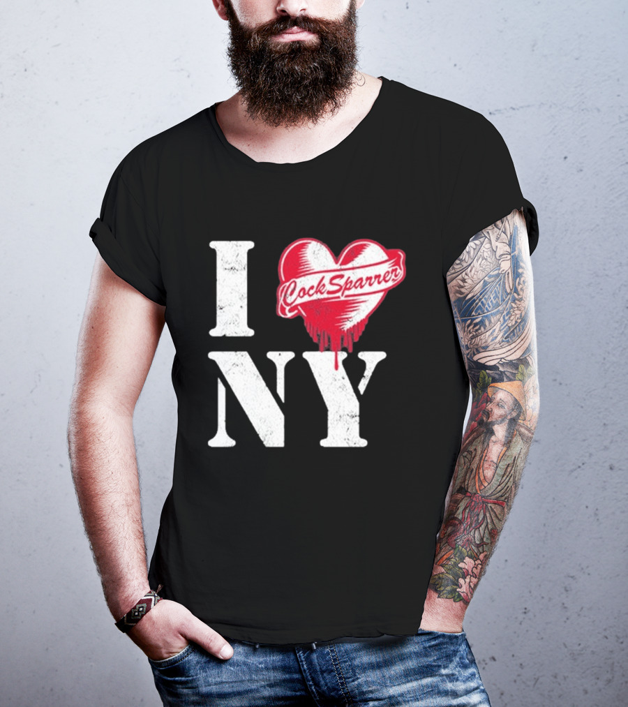 I Love NY Cock Sparrer Heart Design 2026 Concert Tour New York T-Shirt