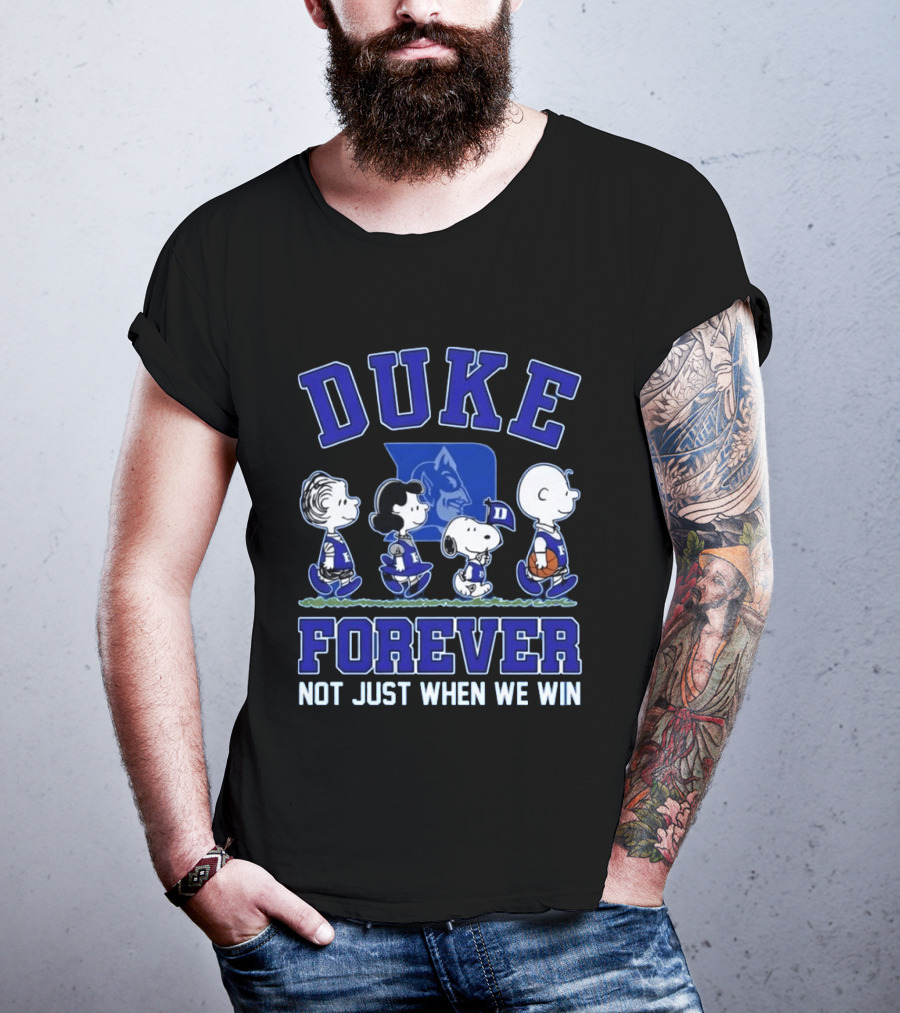 Snoopy Peanuts Duke Forever Not Just When We Win T-Shirt