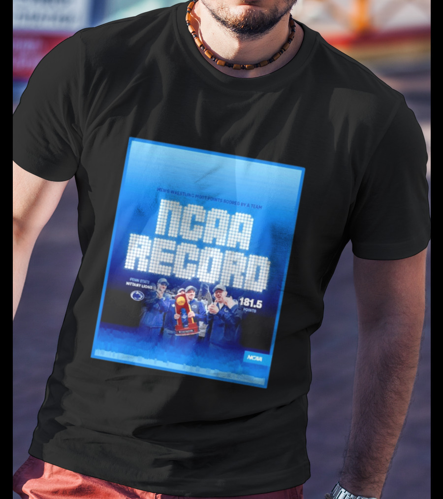 NCAA Record Penn State Nittany Lions Wrestling 181.5 Points T-Shirt