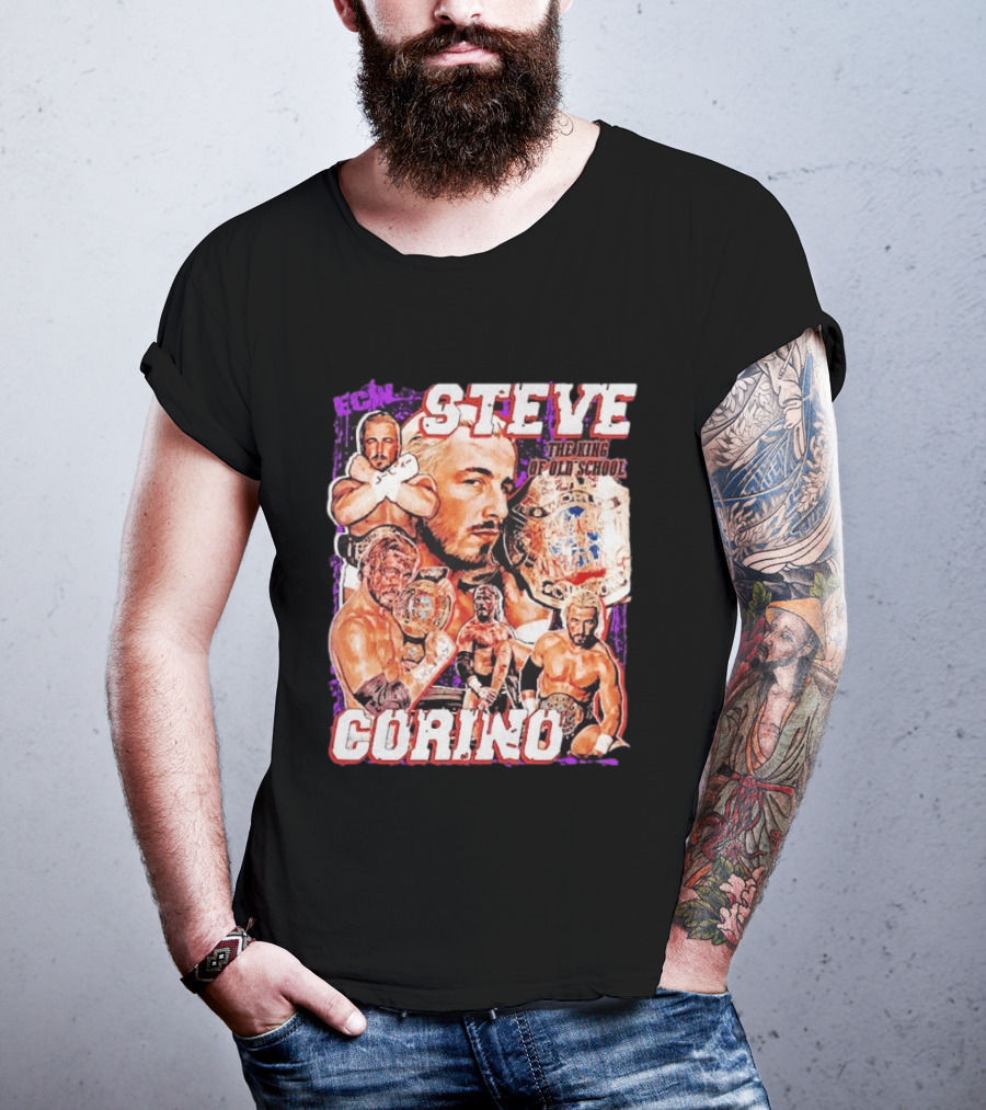 ECW Steve Corino The King Of Old School Wrestling Champion T-Shirt