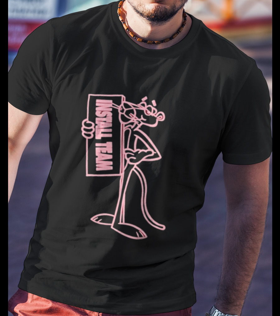 New York Sunshine Pink Panther Install Team T-Shirt