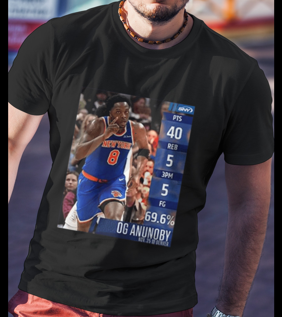 OG Anunoby 40 Points New York Performance Nov 25 Denver T-Shirt