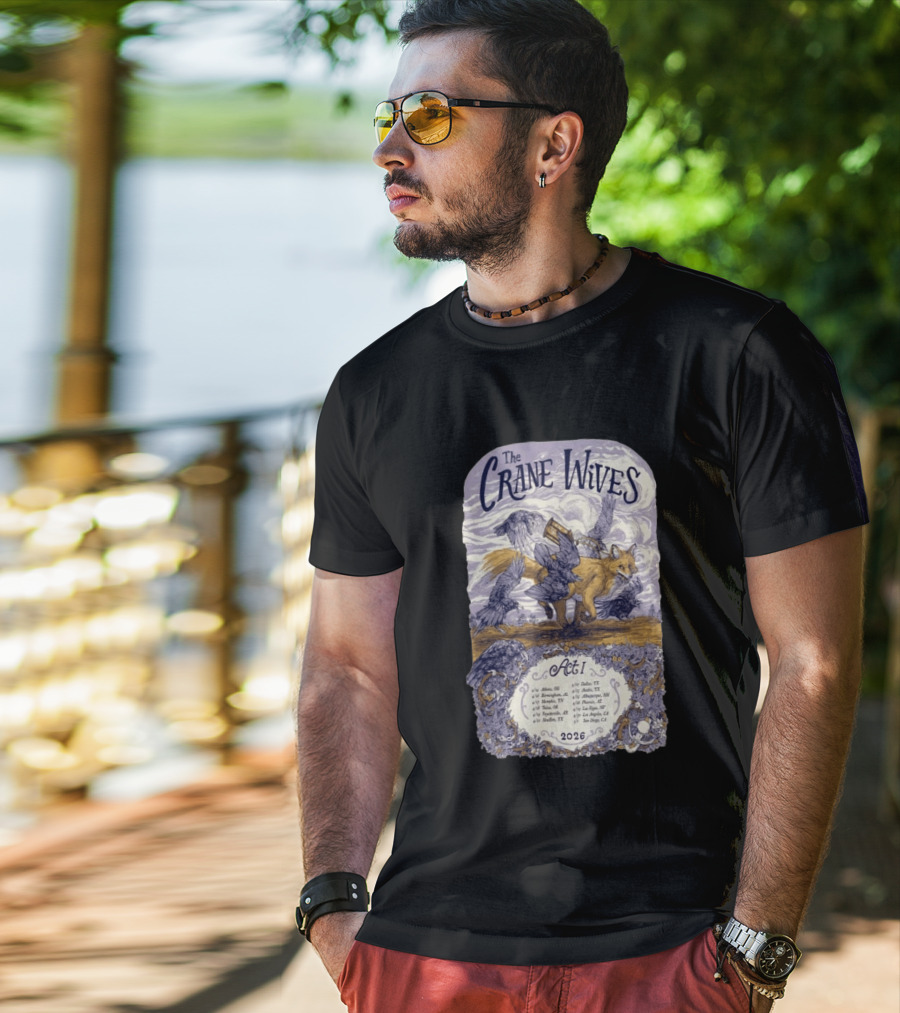 The Crane Wives Act I Tour 2026 Fox And Birds Concert T-Shirt