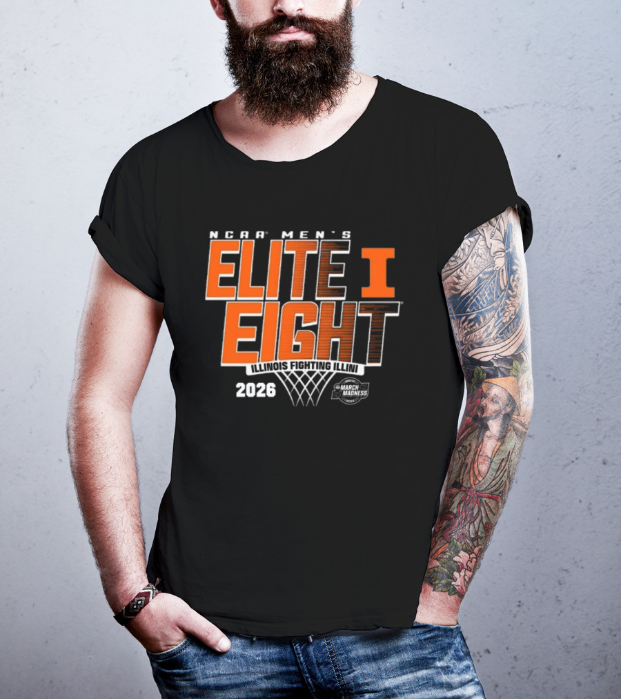 NCAA Men's Elite Eight 2026 Illinois Fighting Illini March Madness T-Shirt