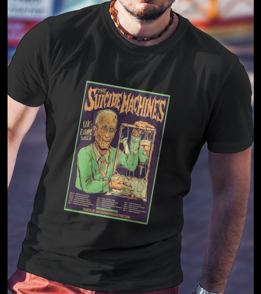 The Suicide Machines UK Europe 2026 Tour Vintage Punk Rock Concert Schedule T-Shirt