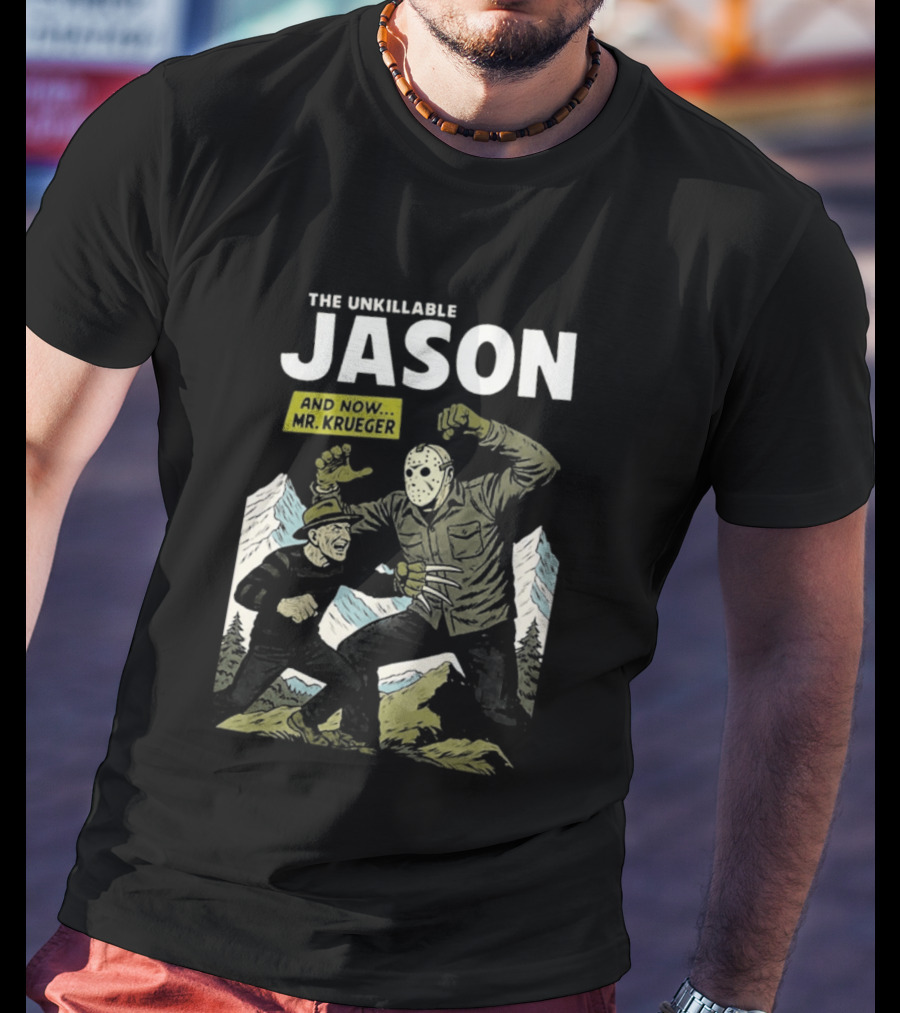 The Unkillable Jason Versus Mr Krueger Faceoff T-Shirt