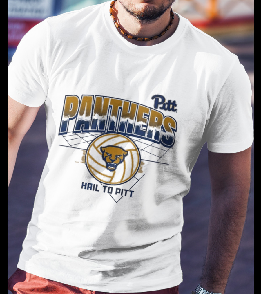 Pitt Panthers Volleyball Hail To Pitt Grid T-Shirt