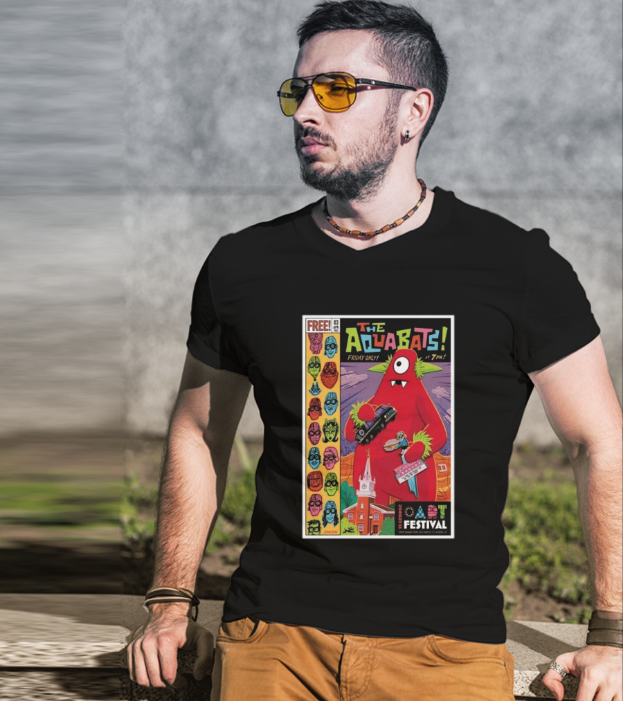 THE AQUABATS! St. George Festival April 3 2026 Featuring Monster And Masked Characters T-Shirt