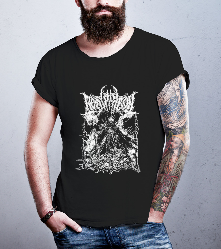 Body Prison Kara Text Graphic White Extreme Metal T-Shirt