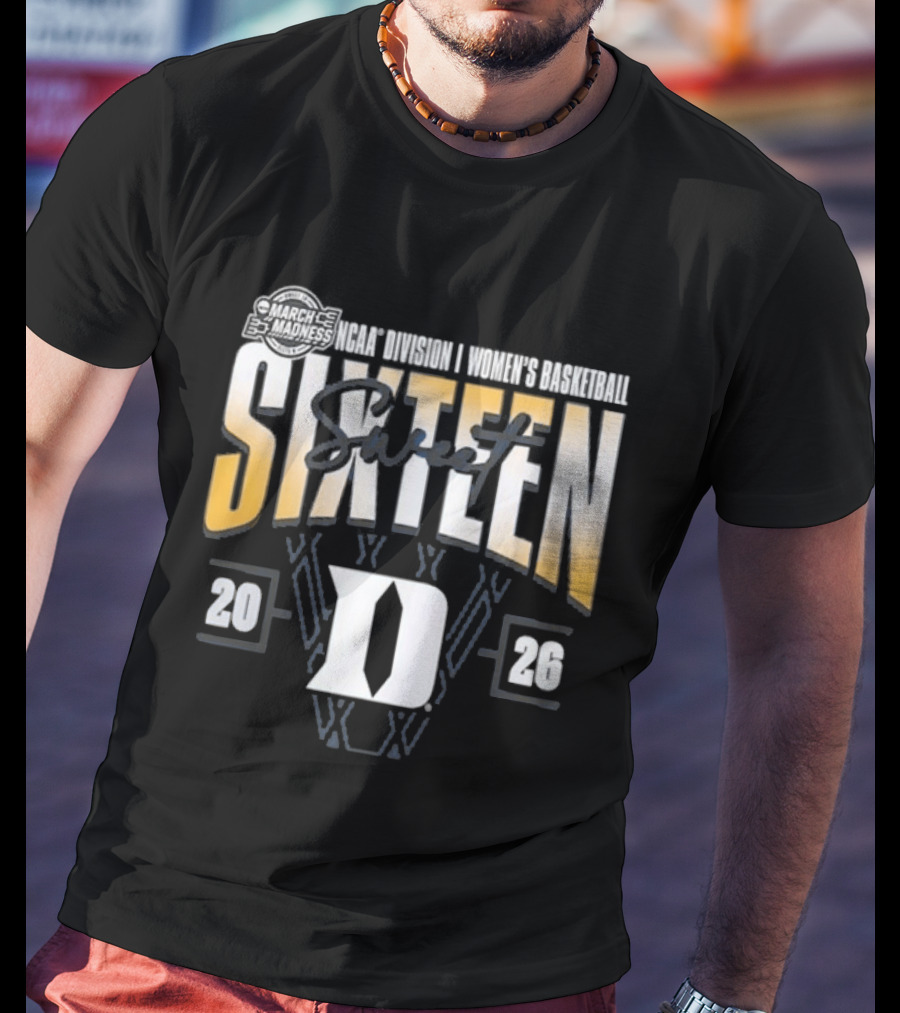 Duke Blue Devils 2026 NCAA Women's Basketball March Madness Sweet Sixteen T-Shirt