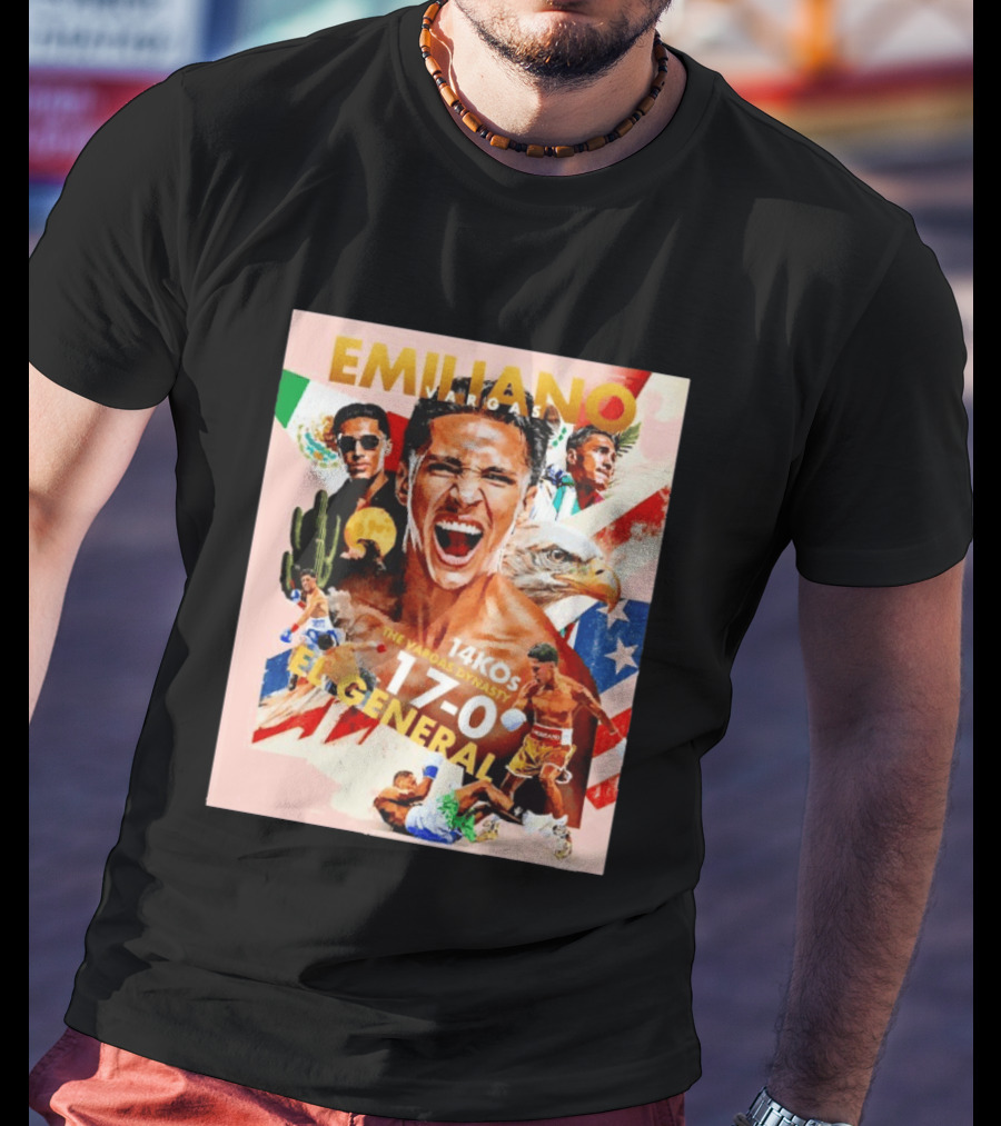 Emiliano Vargas El General 17 0 Boxer The Vargas Dynasty 14 KOs T-Shirt