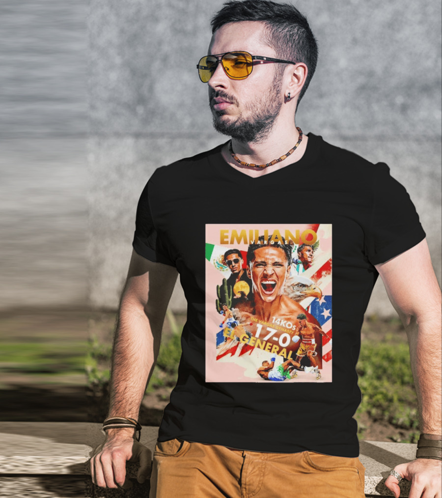 Emiliano Vargas El General 17 0 Boxer The Vargas Dynasty 14 KOs T-Shirt
