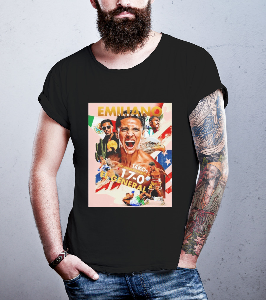 Emiliano Vargas El General 17 0 Boxer The Vargas Dynasty 14 KOs T-Shirt