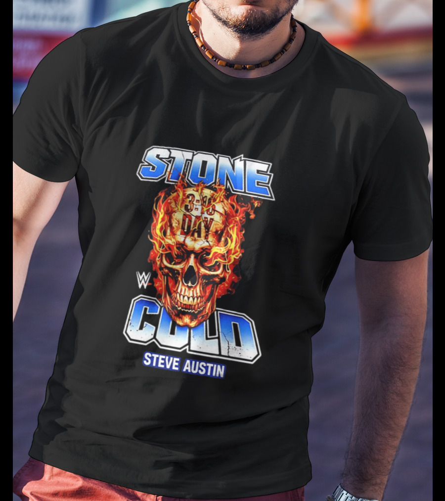WWE Stone Cold Steve Austin 3:16 Day Flaming Skull 2026 T-Shirt
