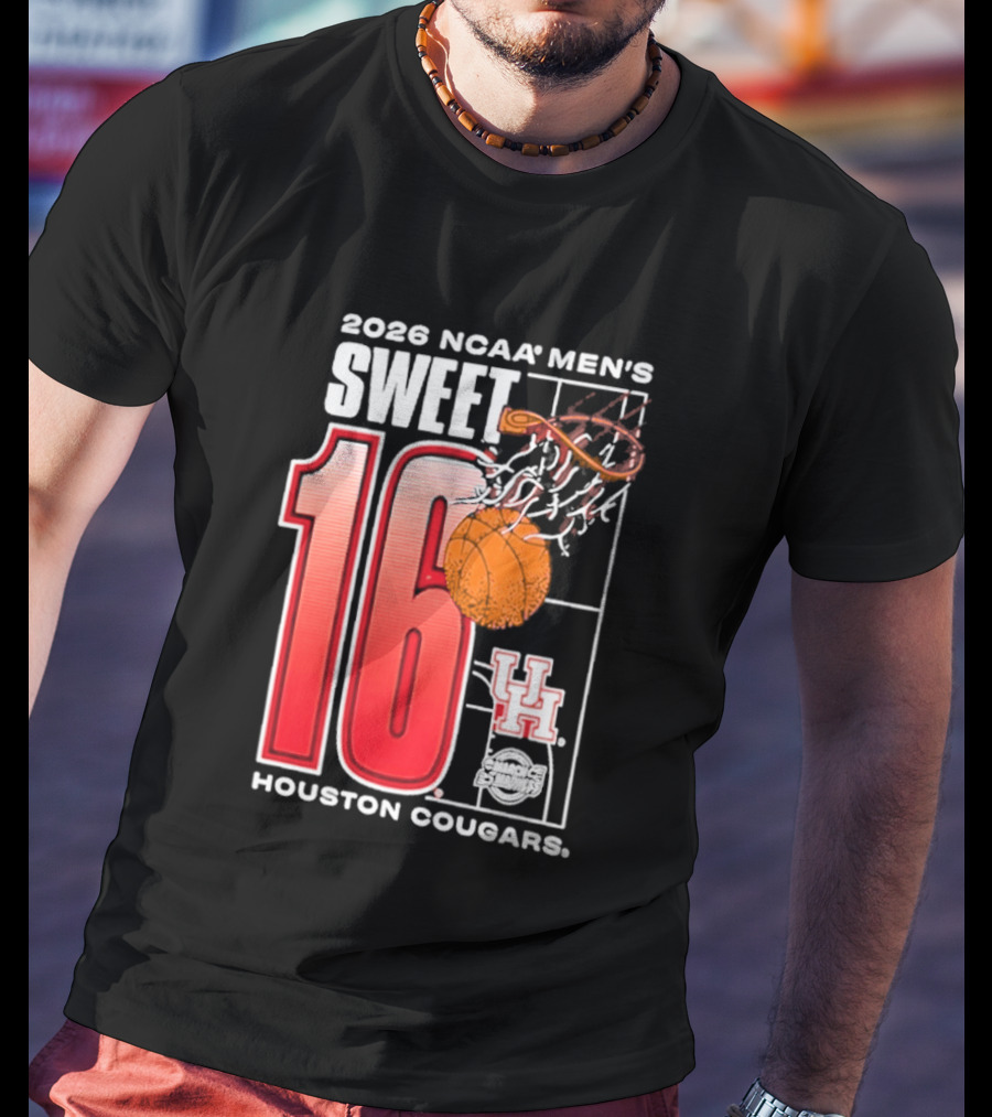 2026 NCAA Men's Sweet 16 Bound Houston Cougars Basketball T-Shirt