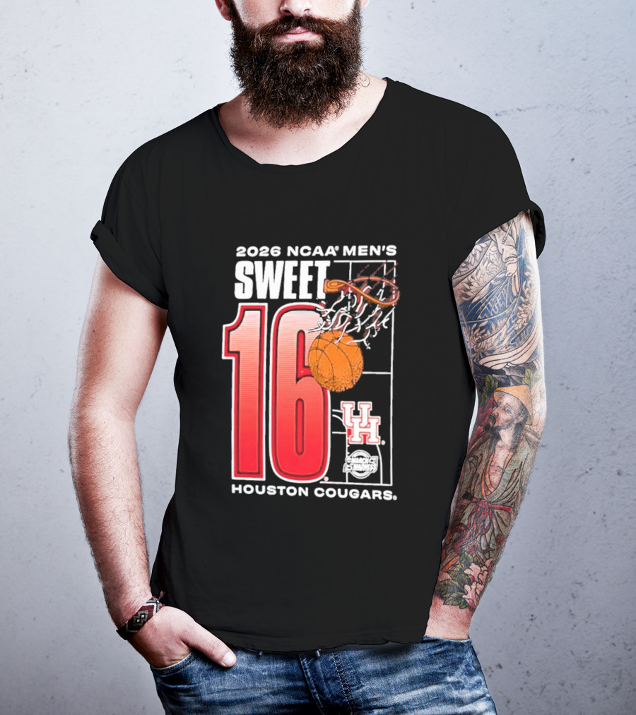 2026 NCAA Men's Sweet 16 Bound Houston Cougars Basketball T-Shirt