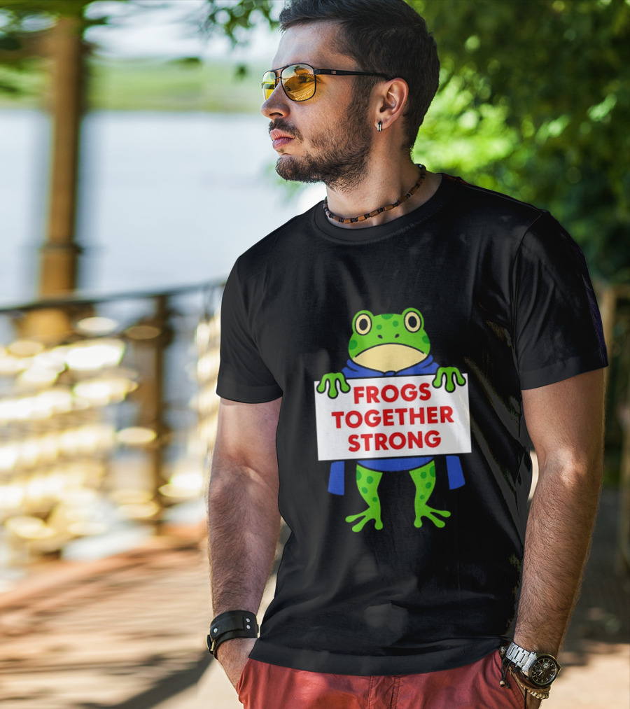Frogs Together Strong Portland Newsom T-Shirt