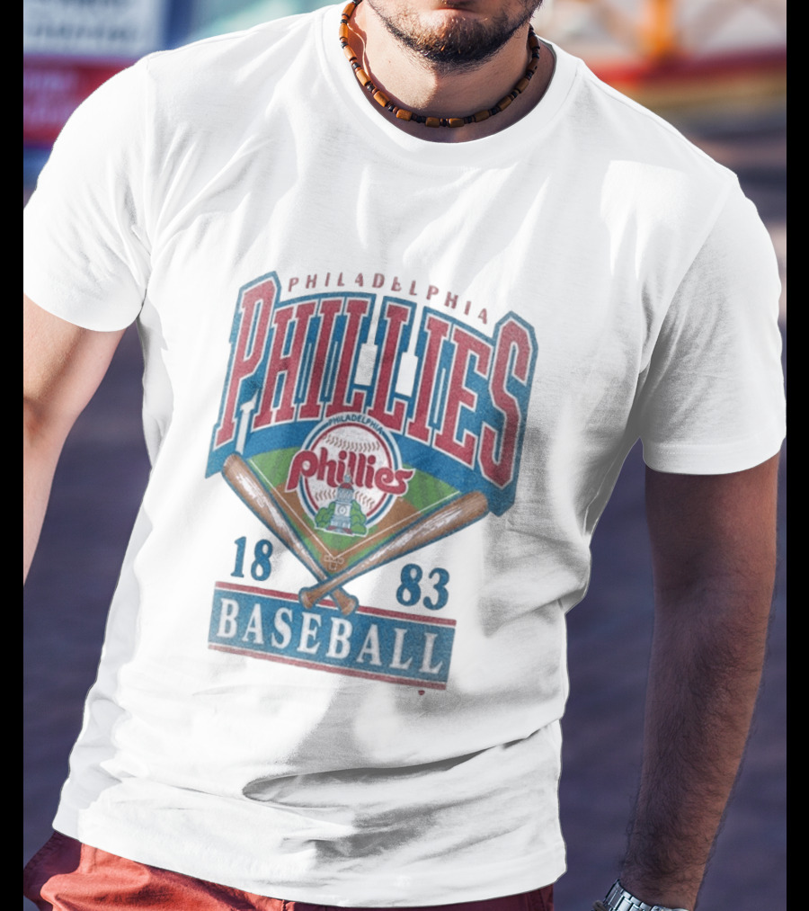 Philadelphia Phillies 1883 Baseball Vintage Style Big & Tall T-Shirt