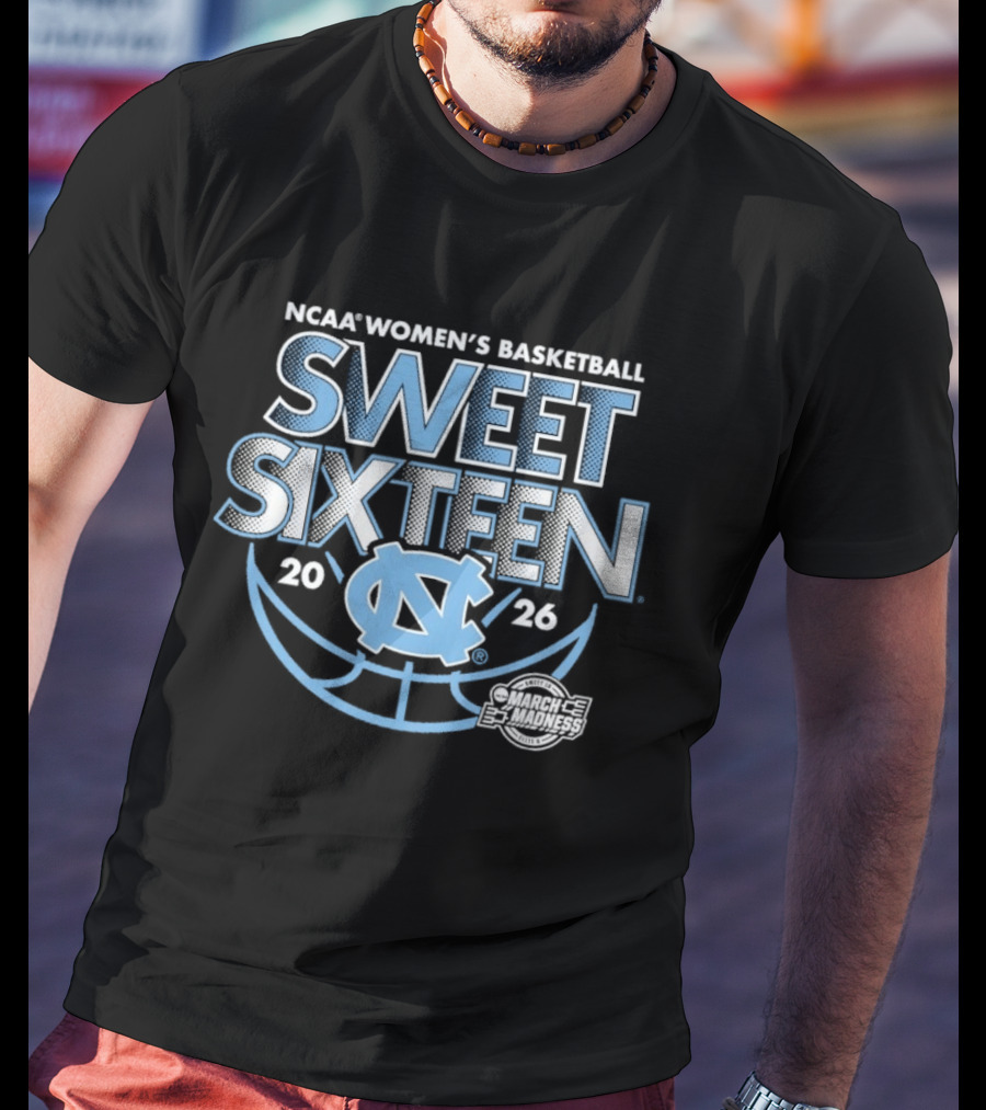 NCAA Women's Basketball North Carolina Sweet Sixteen 2026 T-Shirt