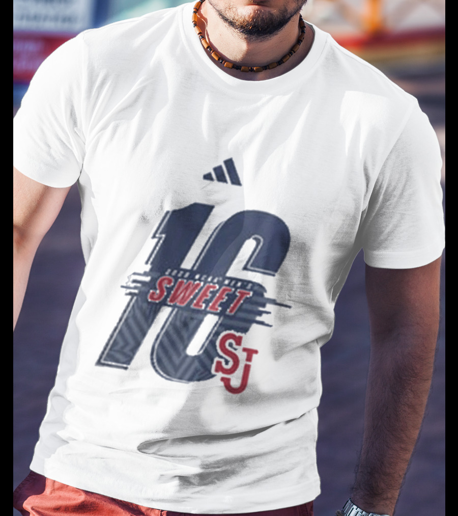 St. John's University Men's Basketball Sweet 16 SJ 2026 T-Shirt