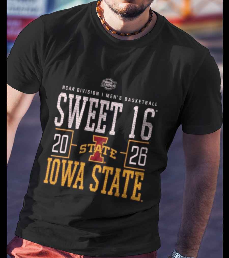NCAA Division I Men's Basketball Sweet 16 2026 Iowa State T-Shirt