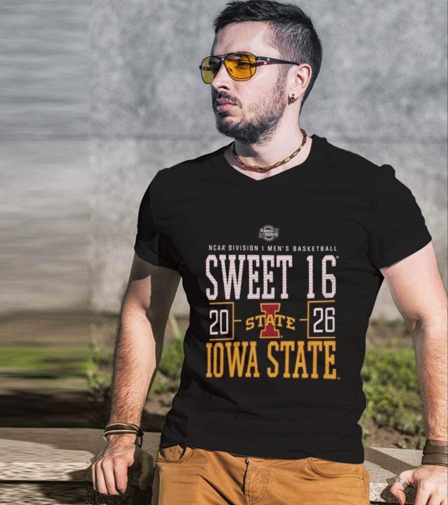 NCAA Division I Men's Basketball Sweet 16 2026 Iowa State T-Shirt