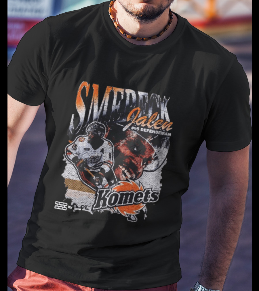 SMERECK Jalen #95 Defenseman Fort Wayne Komets Hockey T-Shirt