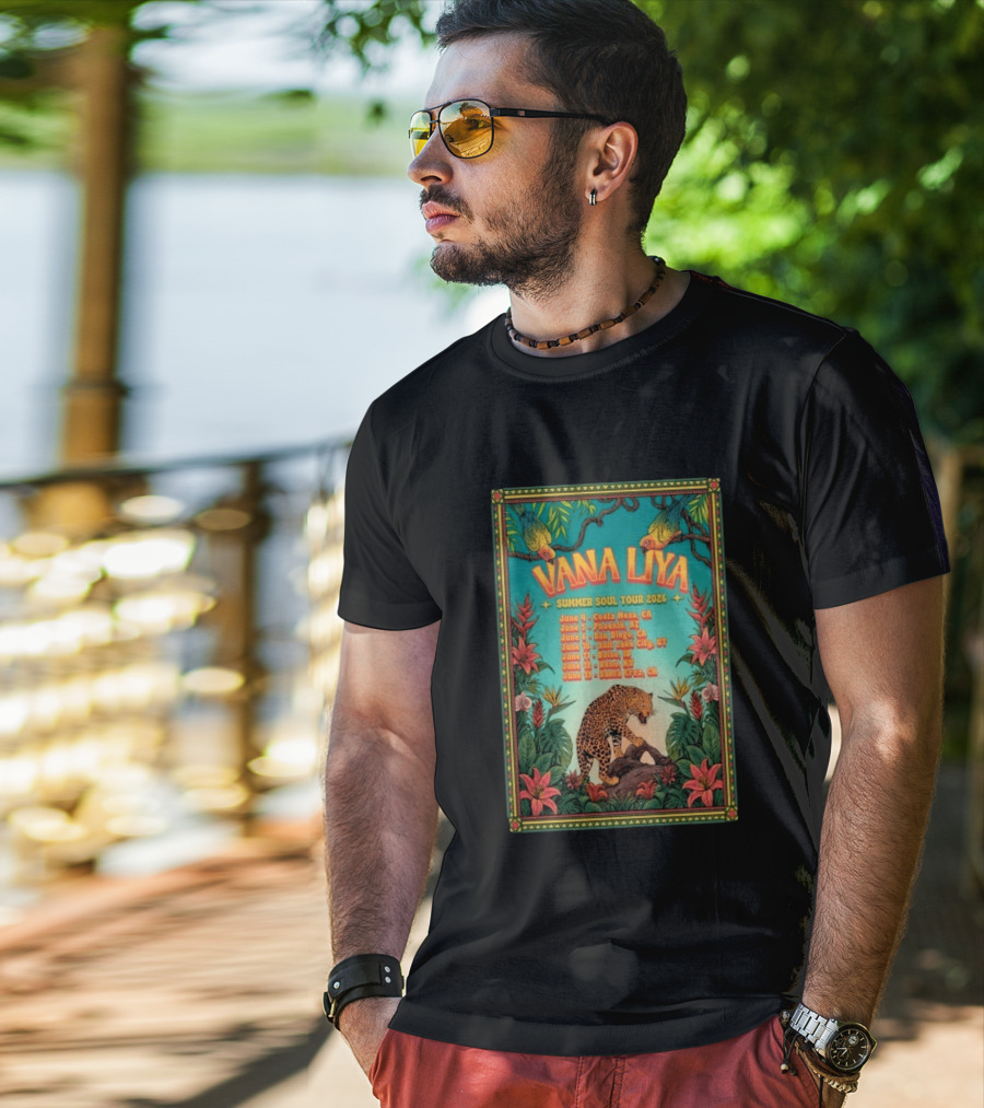 Vana Liya Summer Soul Tour 2026 Costa Mesa Phoenix San Diego Salt Lake City Boise Reno Santa Cruz T-Shirt