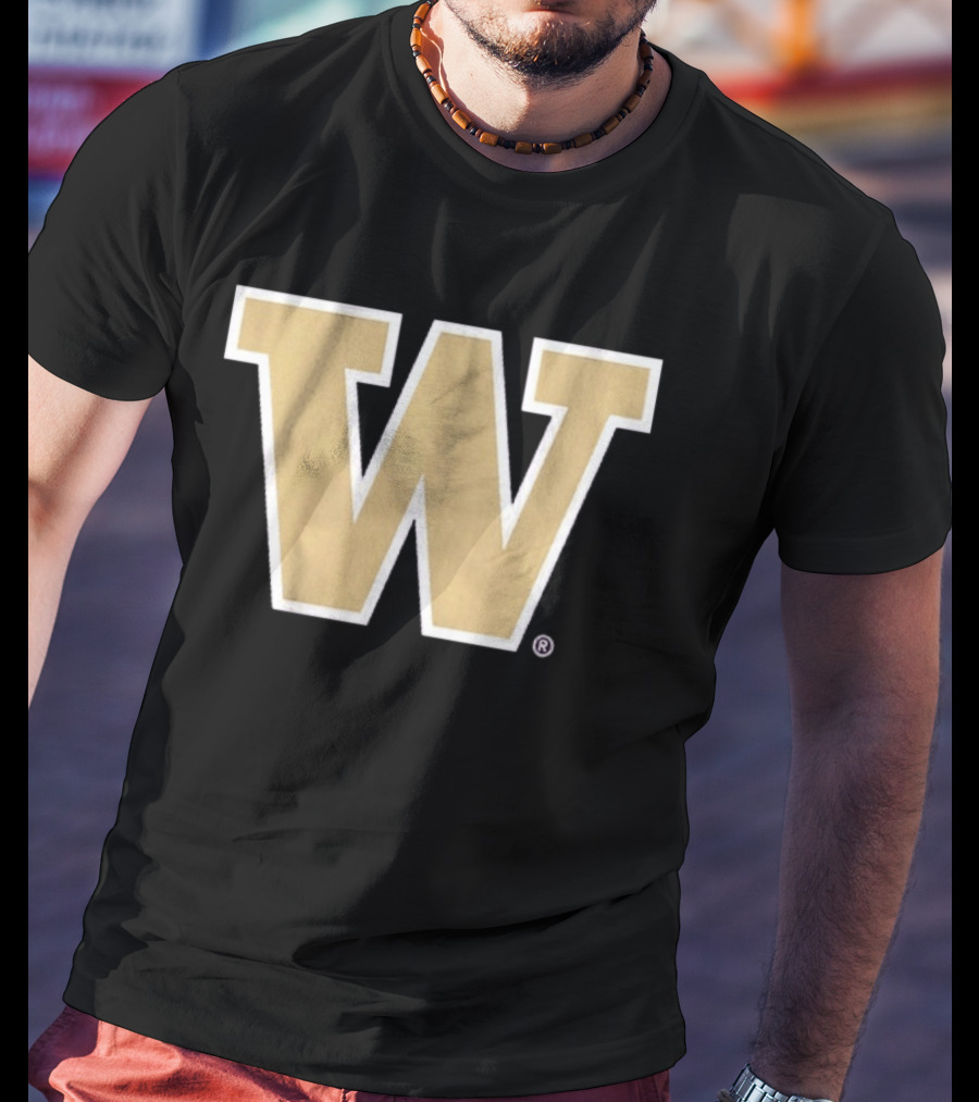 Washington Huskies Primary Gold W T-Shirt