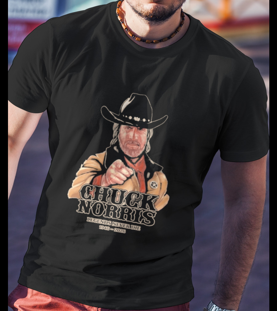 2026 Chuck Norris Legends Never Die 1940 2026 T-Shirt