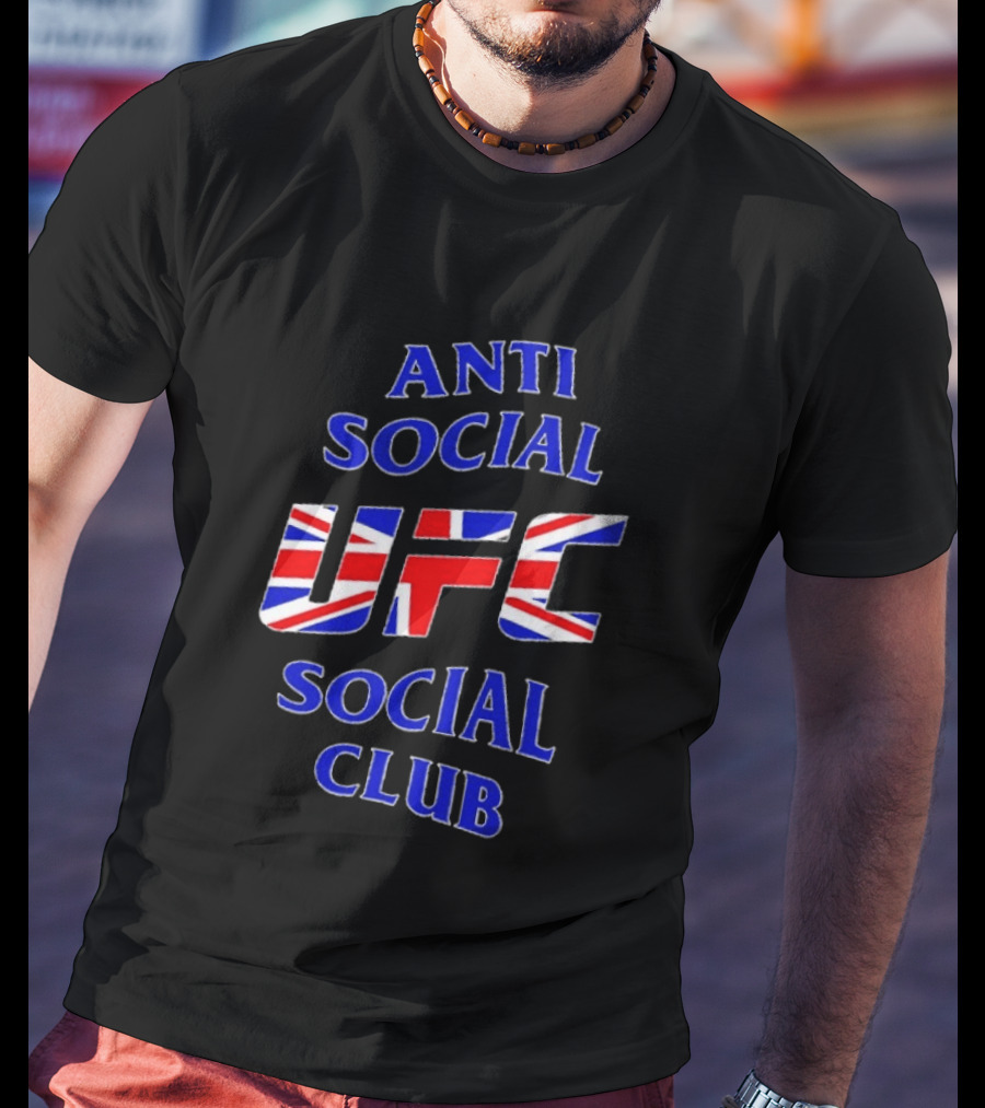 Anti Social Social Club UFC Union Jack Red T-Shirt
