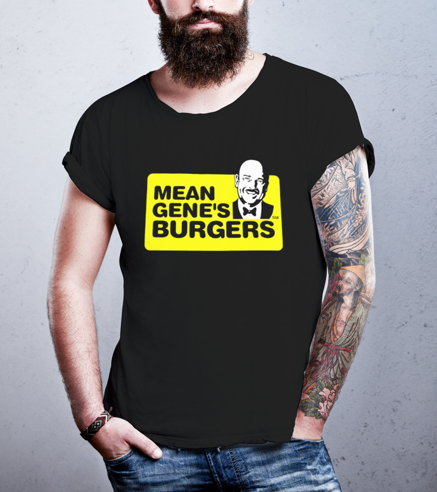 Mean Gene's Burgers Classic Logo With Iconic Bowtie T-Shirt