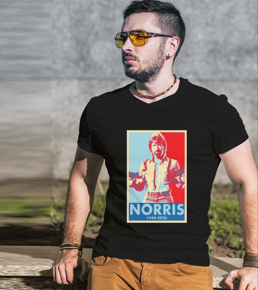 Norris 1940 2026 Retro Tribute With Dual Pistols T-Shirt