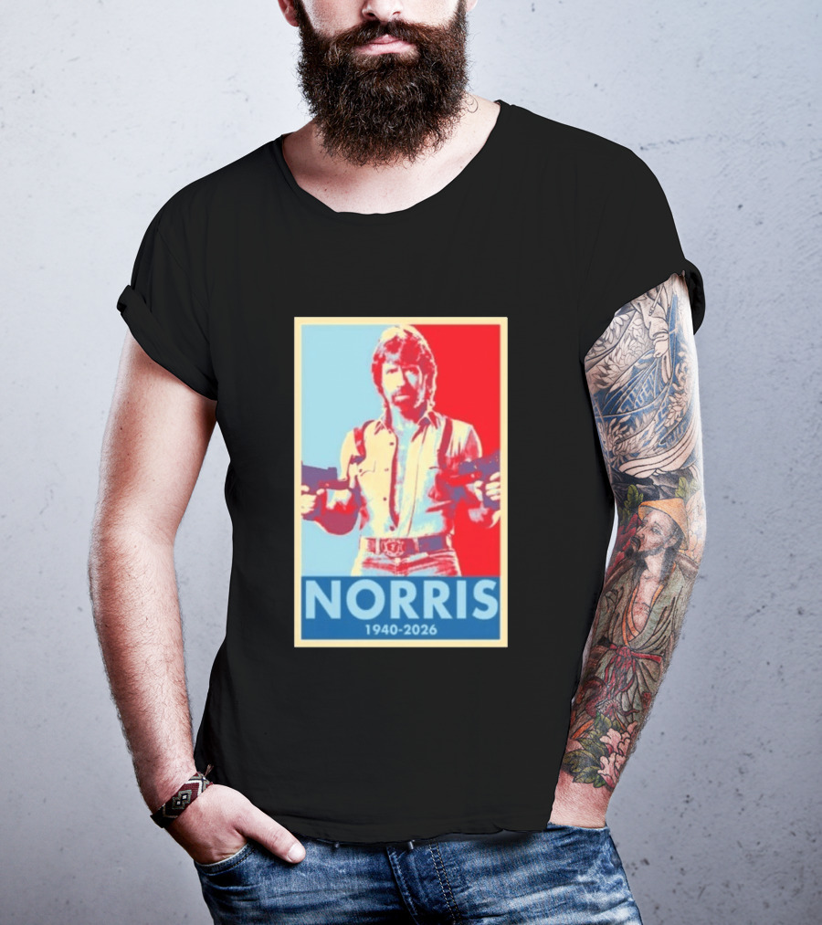 Norris 1940 2026 Retro Tribute With Dual Pistols T-Shirt