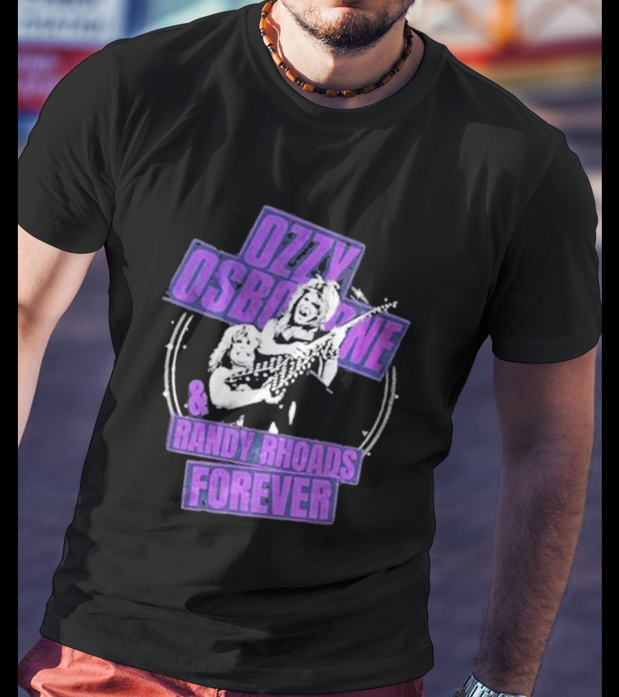 Ozzy Osbourne Randy Rhoads Forever Purple T-Shirt