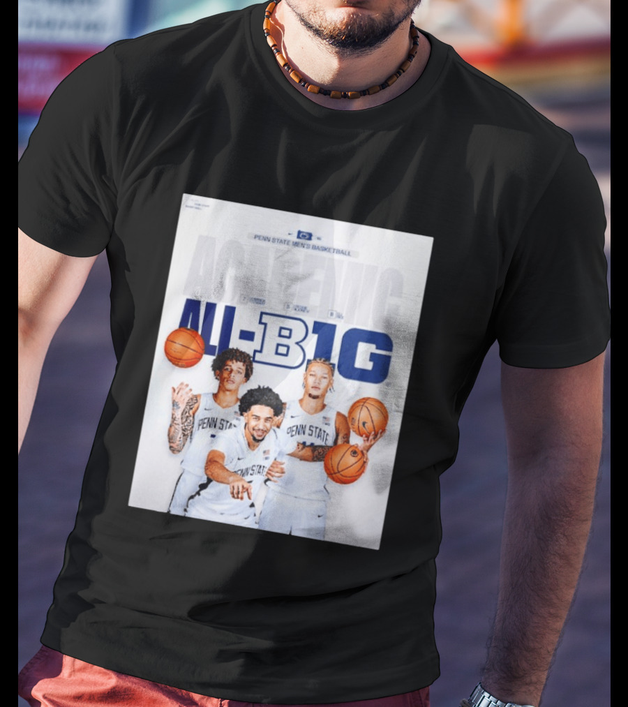 Penn State Men's Basketball Academic All Big Ten Honors 2026 Players T-Shirt