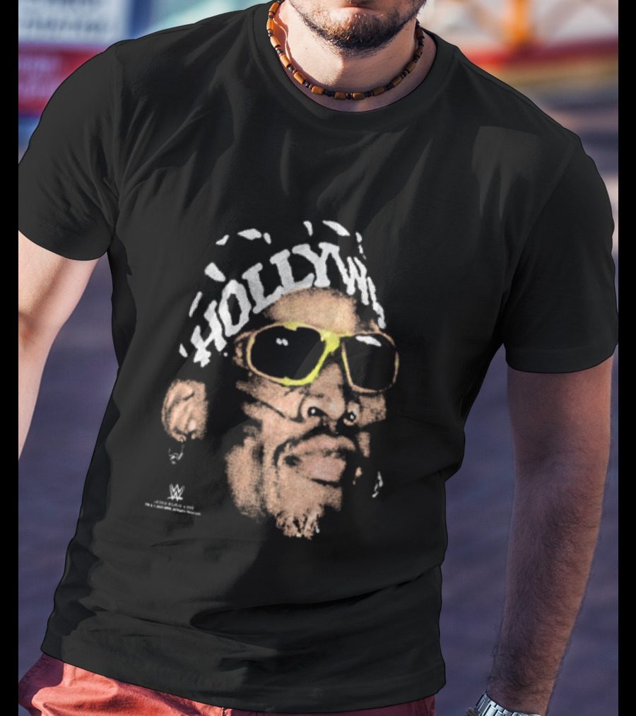 Dennis Rodman Hold My Own WWE Bandana Snow Wash T-Shirt