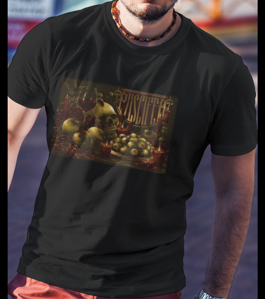 Puscifer Phoenix AZ March 21 2026 Tour Skull Candles Wine Apples T-Shirt