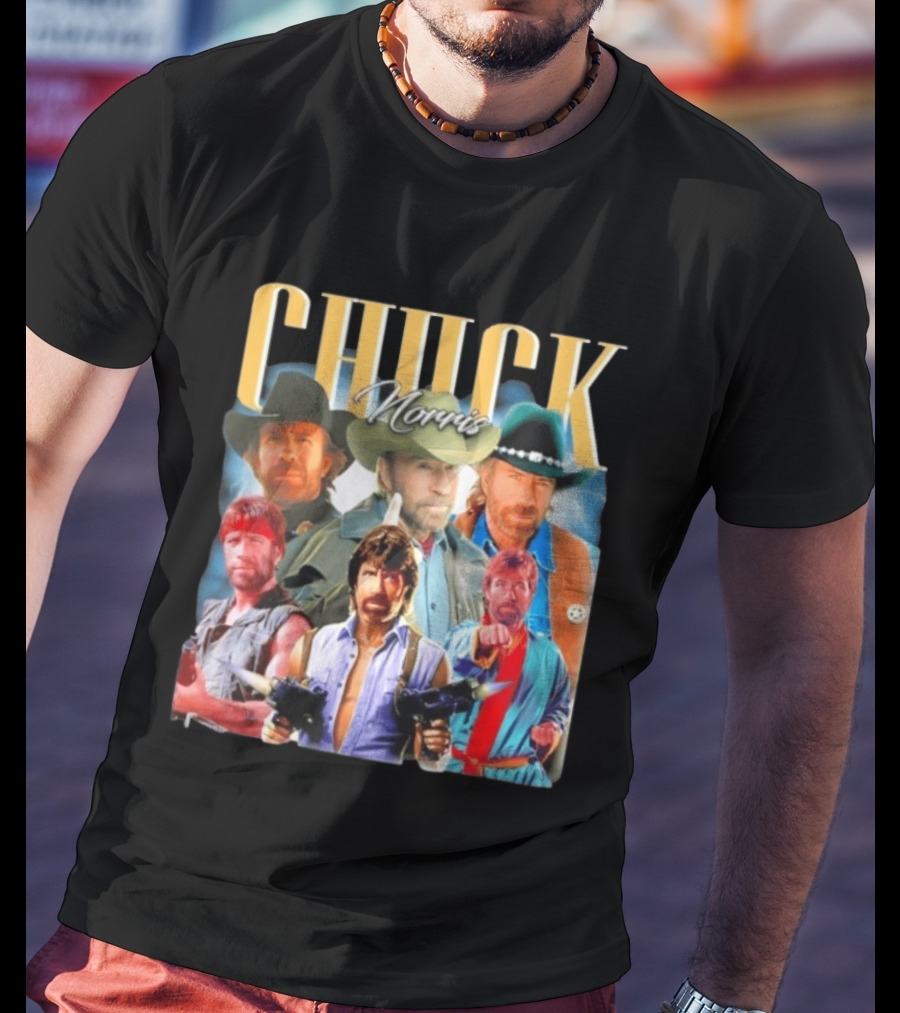 Chuck Norris 1940 2026 Collage Texas Ranger Legend T-Shirt